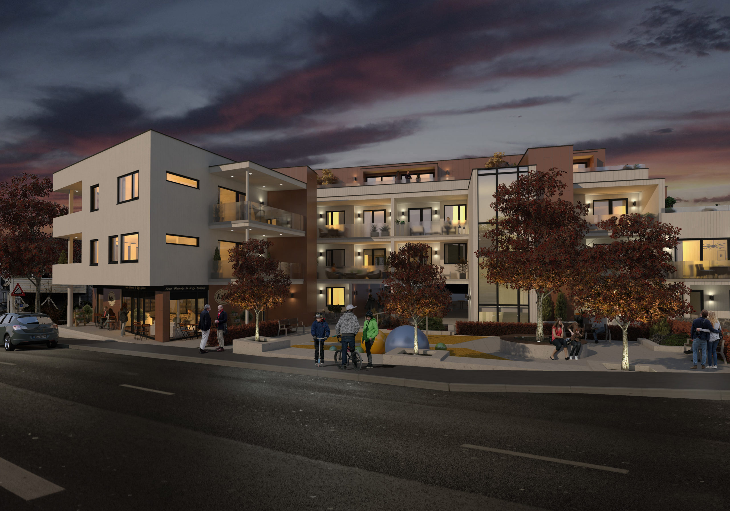 Eksteriør_GarvikBøkelunden_v3_kveld